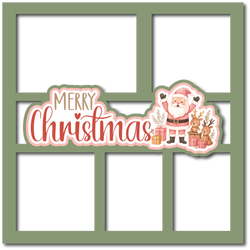 Merry Christmas - Scrapbook Page Layered Overlay Kit