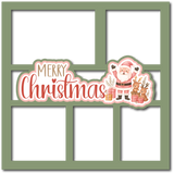 Merry Christmas - Scrapbook Page Layered Overlay Kit