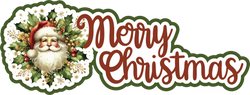 Merry Christmas - Scrapbook Page Title Die Cut