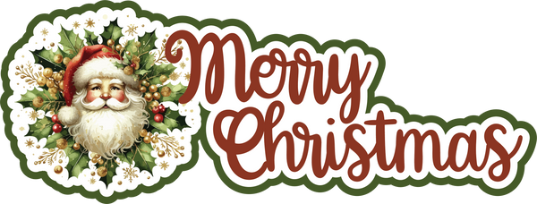 Merry Christmas - Scrapbook Page Title Sticker