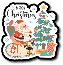 Merry Christmas - Scrapbook Page Title Sticker