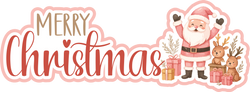 Merry Christmas - Scrapbook Page Title Die Cut