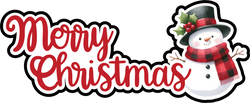 Merry Christmas - Scrapbook Page Title Sticker