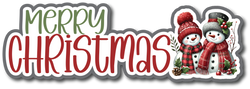 Merry Christmas - Scrapbook Page Title Sticker