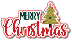 Merry Christmas - Scrapbook Page Title Sticker