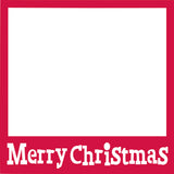 Merry Christmas - Scrapbook Page Overlay Die Cut - Choose a Color