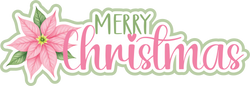 Merry Christmas - Scrapbook Page Title Die Cut