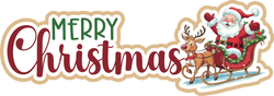 Merry Christmas - Scrapbook Page Title Sticker