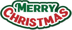 Merry Christmas - Scrapbook Page Title Die Cut