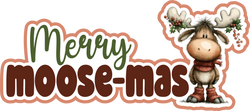 Merry Moose-mas  - Scrapbook Page Title Die Cut