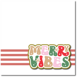Merry Vibes - Printed Premade Scrapbook Page 12x12 Layout