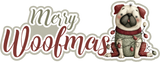 Merry Woofmas - 5 Frames - Scrapbook Page Layered Overlay Kit