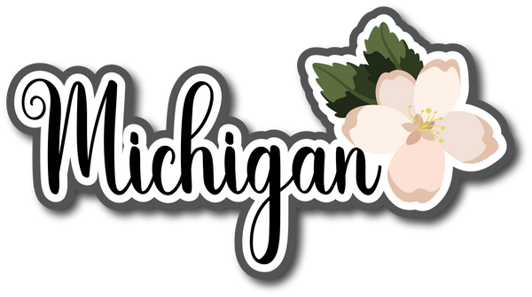 Michigan - Scrapbook Page Title Sticker