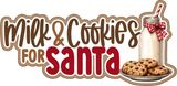 Milk & Cookies for Santa - 3 Frames - Scrapbook Page Layered Overlay Kit - 8.5 x 11