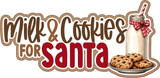 Milk & Cookes for Santa - 6 Frames - Scrapbook Page Layered Overlay Kit