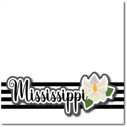 Mississippi - Printed Premade Scrapbook Page 12x12 Layout