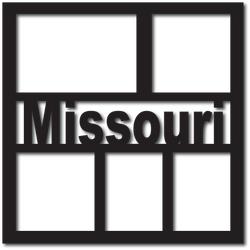 Missouri - 5 Frames - Scrapbook Overlay - Digital Cut File - SVG - INSTANT DOWNLOAD