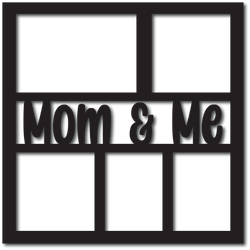 Mom & Me - 5 Frames - Scrapbook Overlay - Digital Cut File - SVG - INSTANT DOWNLOAD