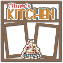 Mom's Kitchen - 2 Frames - Scrapbook Page Layered Overlay Kit