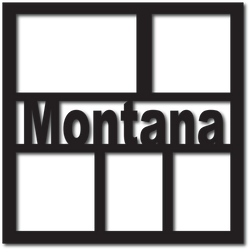 Montana - 5 Frames - Scrapbook Overlay - Digital Cut File - SVG - INSTANT DOWNLOAD