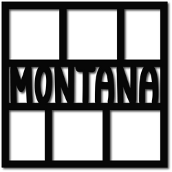 Montana - 6 Frames - Scrapbook Overlay - Digital Cut File - SVG - INSTANT DOWNLOAD