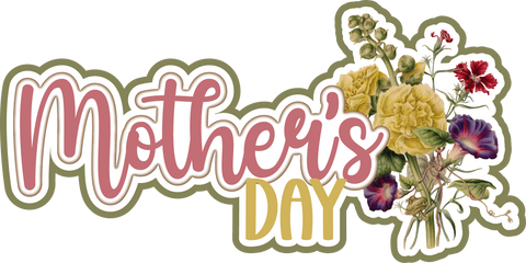 Mother's Day - Scrapbook Page Title Die Cut