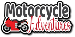Motorcycle Adventures - Scrapbook Page Title Sticker