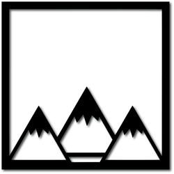 Mountains - Scrapbook Overlay - Digital Cut File - SVG - INSTANT DOWNLOAD