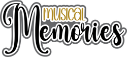 Musical Memories - Scrapbook Page Title Sticker