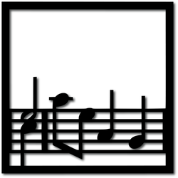 Music Notes - Digital Cut File - SVG - INSTANT DOWNLOAD