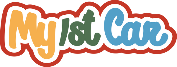 My 1st Car - Scrapbook Page Title Sticker