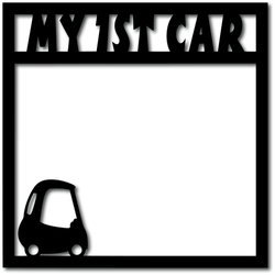My 1st Car - Digital Cut File - SVG - INSTANT DOWNLOAD