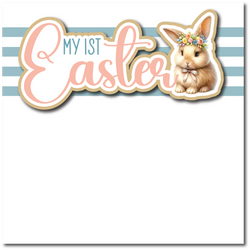 My 1st Easter  - Printed Premade Scrapbook Page 12x12 Layout