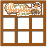 My 1st Pumpkin Patch - 5 Frames - Scrapbook Page Layered Overlay Kit