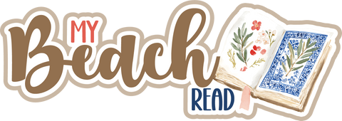 My Beach Read - Scrapbook Page Title Sticker