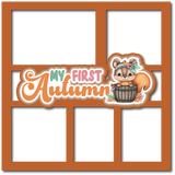 My First Autumn - 5 Frames - Scrapbook Page Layered Overlay Kit