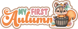 My First Autumn - Scrapbook Page Title Die Cut