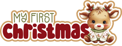My First Christmas - Scrapbook Page Title Die Cut