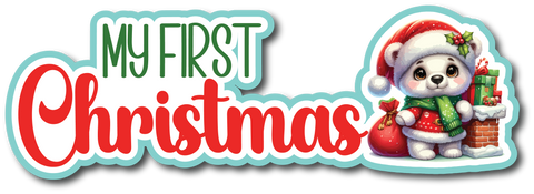 My First Christmas - Scrapbook Page Title Sticker