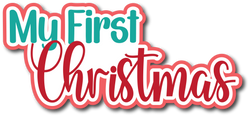 My First Christmas - Scrapbook Page Title Die Cut