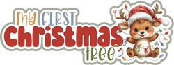My First Christmas Tree - Scrapbook Page Title Sticker