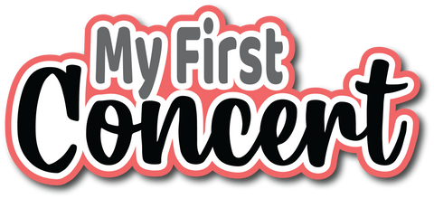 My First Concert - Scrapbook Page Title Sticker