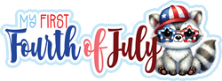 My First Fourth of July - Scrapbook Page Title Sticker