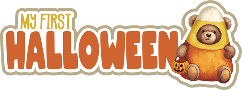 My First Halloween - Scrapbook Page Title Die Cut