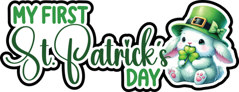 My First St Patrick's Day - Scrapbook Page Title Sticker