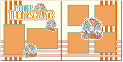 My First Thanksgiving - Scrapbook Double Page Kit
