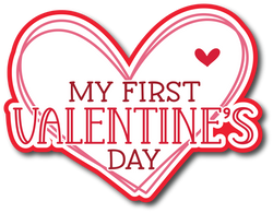My First Valentine's Day - Scrapbook Page Title Sticker