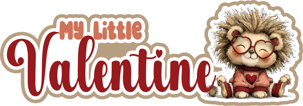 My Little Valentine - Scrapbook Page Title Sticker