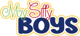 My Silly Boys - Scrapbook Single Page Kit