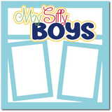 My Silly Boys - Scrapbook Single Page Kit